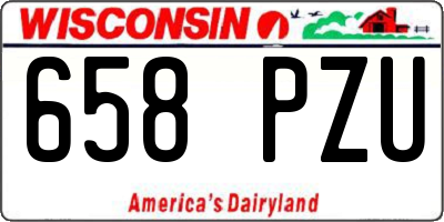 WI license plate 658PZU