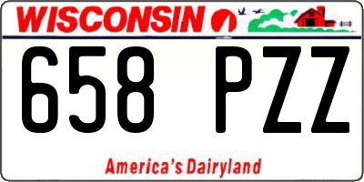 WI license plate 658PZZ