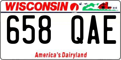 WI license plate 658QAE