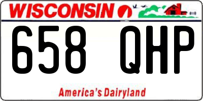 WI license plate 658QHP