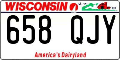 WI license plate 658QJY