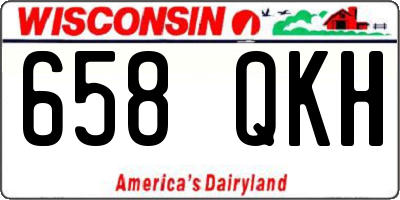 WI license plate 658QKH