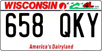 WI license plate 658QKY