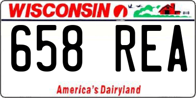 WI license plate 658REA