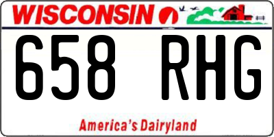 WI license plate 658RHG