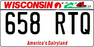 WI license plate 658RTQ