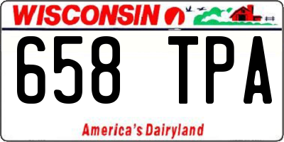 WI license plate 658TPA