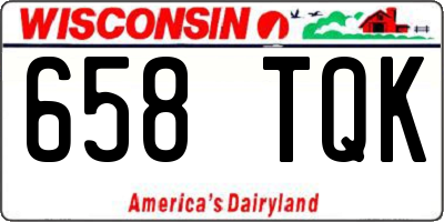 WI license plate 658TQK
