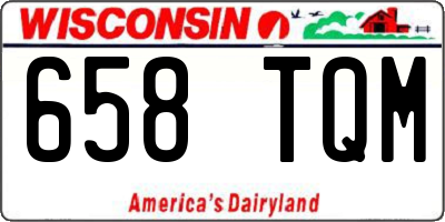 WI license plate 658TQM