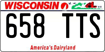 WI license plate 658TTS