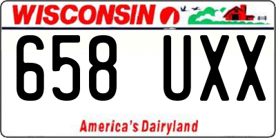 WI license plate 658UXX
