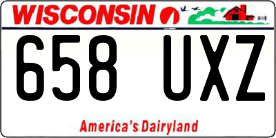 WI license plate 658UXZ