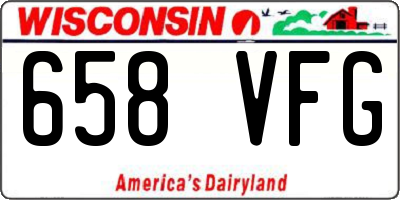 WI license plate 658VFG