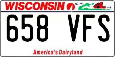 WI license plate 658VFS