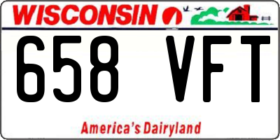 WI license plate 658VFT