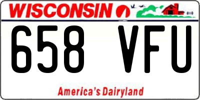 WI license plate 658VFU