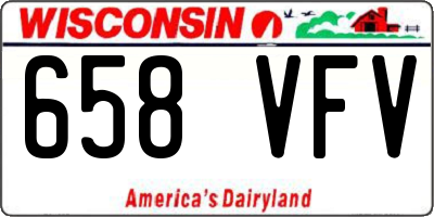 WI license plate 658VFV