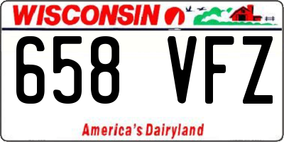 WI license plate 658VFZ