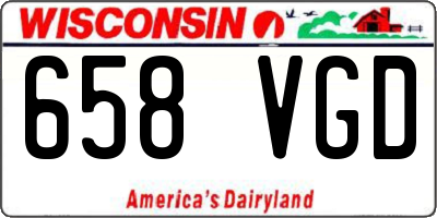 WI license plate 658VGD