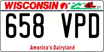 WI license plate 658VPD