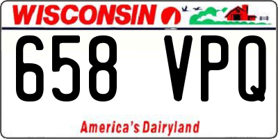 WI license plate 658VPQ