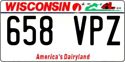 WI license plate 658VPZ