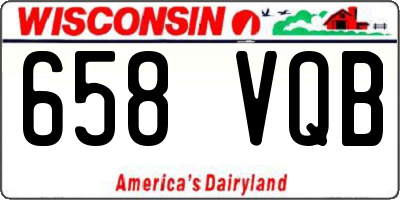 WI license plate 658VQB
