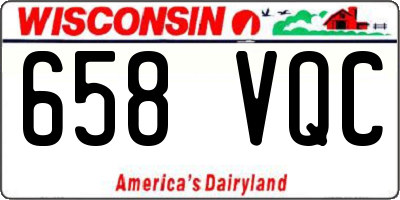 WI license plate 658VQC