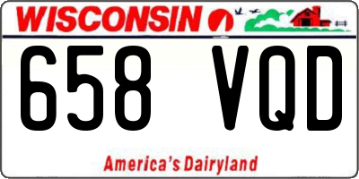 WI license plate 658VQD