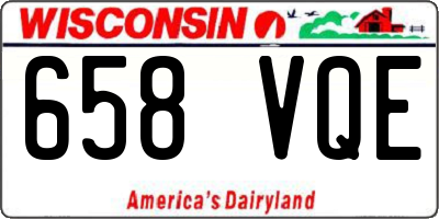 WI license plate 658VQE