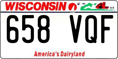 WI license plate 658VQF