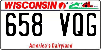 WI license plate 658VQG