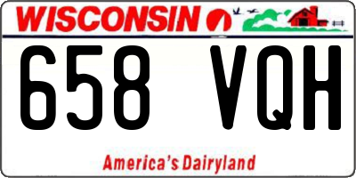 WI license plate 658VQH