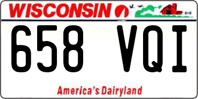WI license plate 658VQI