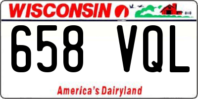 WI license plate 658VQL