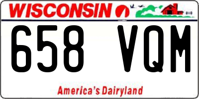 WI license plate 658VQM