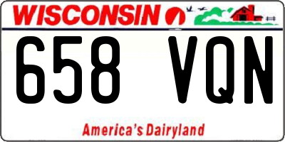 WI license plate 658VQN