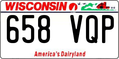 WI license plate 658VQP