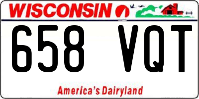 WI license plate 658VQT