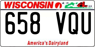 WI license plate 658VQU