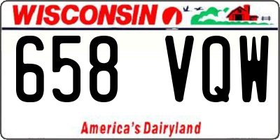 WI license plate 658VQW