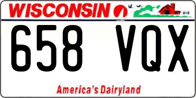 WI license plate 658VQX