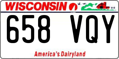 WI license plate 658VQY