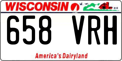 WI license plate 658VRH