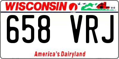 WI license plate 658VRJ