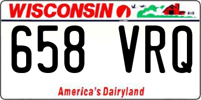 WI license plate 658VRQ