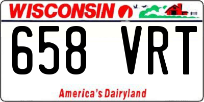 WI license plate 658VRT