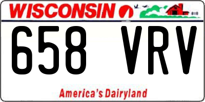WI license plate 658VRV