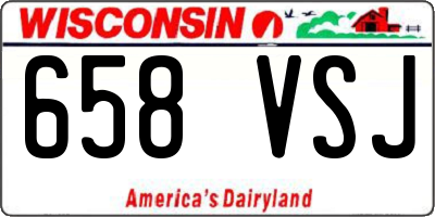 WI license plate 658VSJ