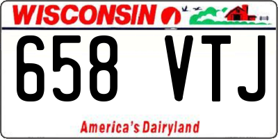 WI license plate 658VTJ